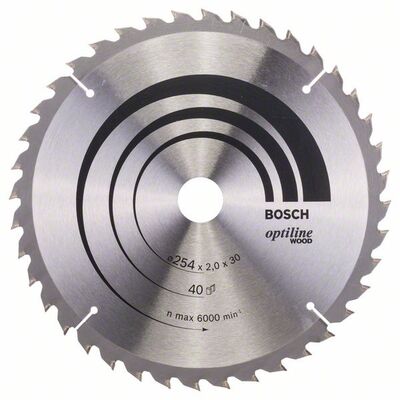 BOSCH 2608640438 - Pílový kotúc Optiline Wood 254 x 30 x 2,0 mm, 40