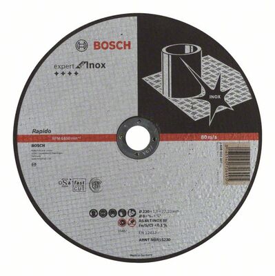 BOSCH Rovný rezací kotúc Expert for Inox - Rapido AS 46 T INOX BF, 230 mm, 1,9 mm