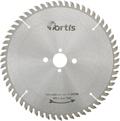 FORTIS Kotúč pilový 250 x 3,2 x 30mm Z60 KW TK Fortis