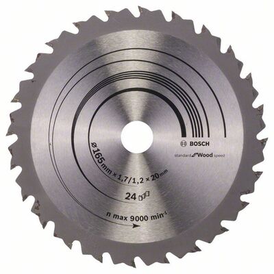 BOSCH 2608642601 - Pílový kotúc Speedline Wood 165 x 20/16 x 1,7 mm, 24