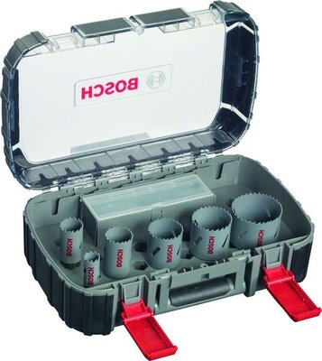 BOSCH 11-dielna súprava bimetalových dieroviek HSS pre elektrikárov, 22 – 65 mm - 2608580886