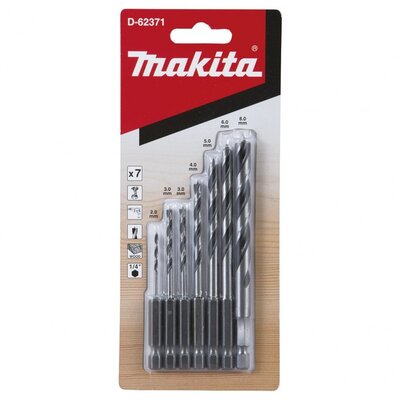 MAKITA D-62371 - Fúrószárak fához 7 db