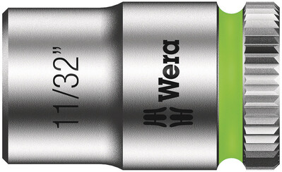 WERA 8790 HMA Nástrčná hlavice Zyklop, upínací časť 1/4", 11/32" x 23 mm