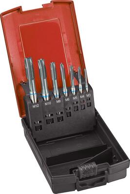 FORMAT Sada závitníkov strojných 7 diel M3 - M12 HSS-E PM inox 6H priebežný Format GT