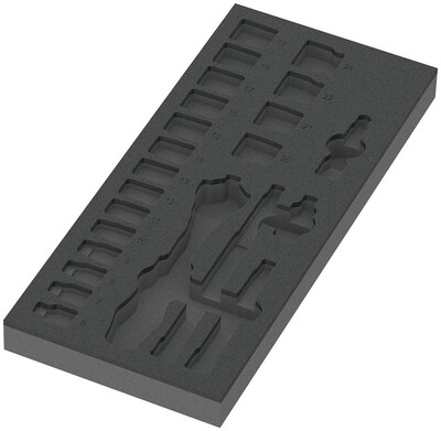 WERA 9821 Ráčna 8000 B Zyklop 3/8" v penovej vložke, set 1, bez náradia, 172 x 30 x 392 mm