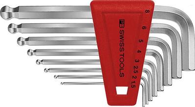 PB SWISS TOOLS Sada kľúčov imbus 8 diel 1,5 - 8mm gulička typ PB 212 PB Swiss Tools