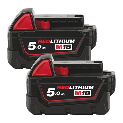 MILWAUKEE M18 B5 SET Akumulátorov 18V 5,0Ah 4932451242