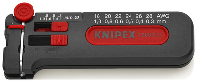 KNIPEX 12 80 100 SB Mini odizolovacie kliešte  100 mm