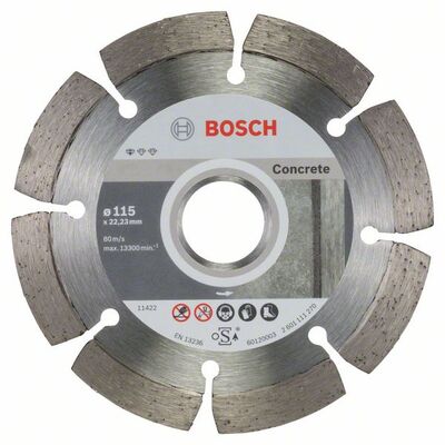 BOSCH Diamantový rezací kotúc Standard for Concrete 115 x 22,23 x 1,6 x 10 mm