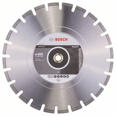 BOSCH Diamantový rezací kotúc Standard for Asphalt 400 x 20/25,40 x 3,6 x 10 mm