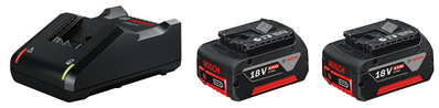 BOSCH 2× GBA 18V 4.0Ah + GAL 18V-40 - 1600A019S0 -Základná súprava