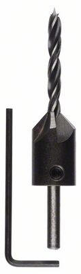 BOSCH Špirálový vrták do dreva so záhlbníkom 5 mm