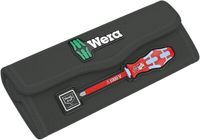 WERA 9476 Skládacia taška pre až 8-dielne sady Kraftform Kompakt VDE Stainless, prázdna, 180 x 80 mm