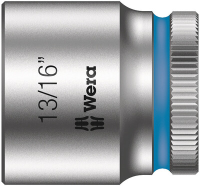 WERA 8790 HMB Nástrčná hlavice Zyklop, upínací časť 3/8", 13/16" x 30 mm