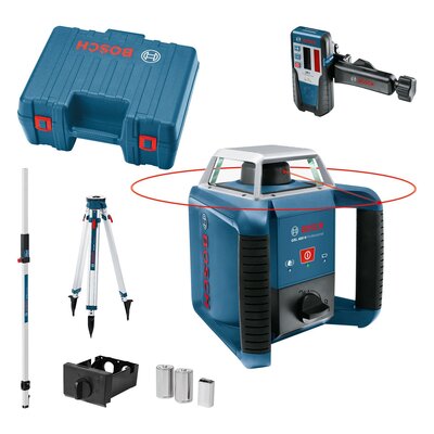 BOSCH GRL 400 H SET Professional - 061599403U - rotacní laser se stativem a mericí latou