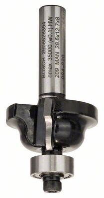 BOSCH Profilová fréza B 8 mm, R1 4 mm, B 8 mm, L 12,4 mm, G 54 mm