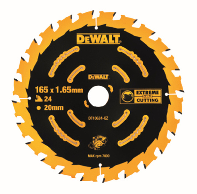 DeWALT KOTUC PRE AKU PILI 165x20MM 24Z DT10624