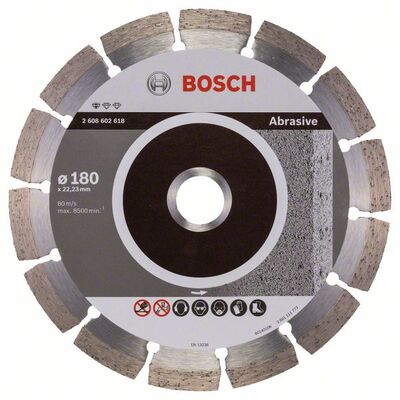 BOSCH Diamantový rezací kotúc Standard for Abrasive 180 x 22,23 x 2 x 10 mm