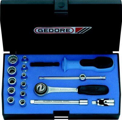 GEDORE Sada nástrčných kľúčov 1/4" 17-dielna D20 EMU-3 Gedore