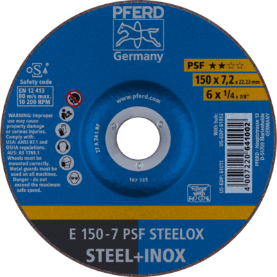 PFERD TOOLS Brúsky E 150-7 PSF STEELOX