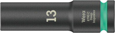 WERA 8790 C Impaktor Deep nástrčná hlavica s pripojovacím rozmerom 1/2", 13 x 83 mm