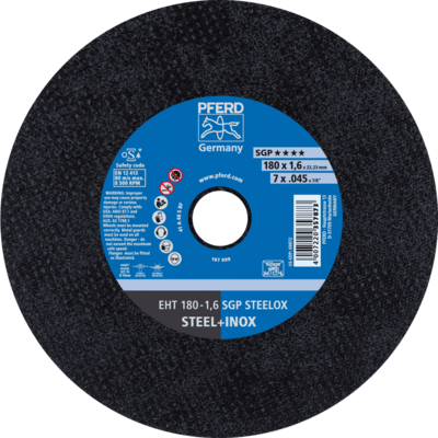 PFERD TOOLS Rezné kotúče EHT 180-1,6 SGP STEELOX