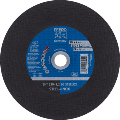 PFERD TOOLS Rezné kotúče EHT 230-3,2 SG STEELOX