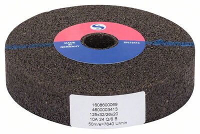 BOSCH 1608600069 - Köszörűkorong egyenes köszörűhöz 125 mm, 20 mm, 24
