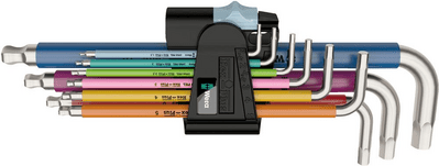WERA Sada kľúčov imbus 9 diel 3950/9 Hex-Plus Multicolour Stainless 1 Wera