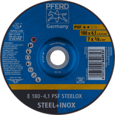 PFERD TOOLS Brúsky E 180-4,1 PSF STEELOX