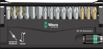 WERA BIT KÉSZLET BIT-CHECK 30 UNIVERSAL 1 05056440001