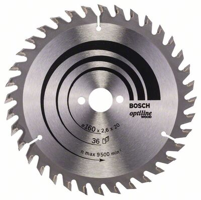 BOSCH 2608640597 - Pílový kotúc Optiline Wood 160 x 20/16 x 2,6 mm, 36