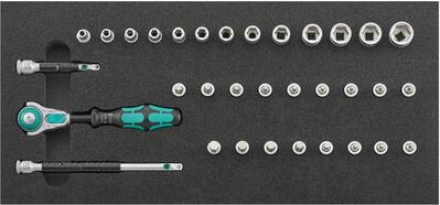 WERA Modul CT 1/3 33 diel gola sada 1/4" Wera