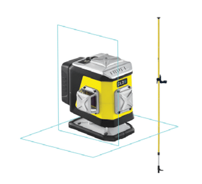 NIVEL SYSTEM Krížový laser 2×360° s modrým lúčom CL2B SET
