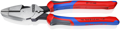 KNIPEX 09 12 240 Kliešte „Lineman's“ Americký štýl čierne atramentované 240 mm