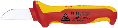 KNIPEX 98 52 SB Nôž na káble izolovaná multi-komponentná rukoväť, VDE testovaná 190 mm