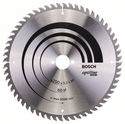 BOSCH Pílový kotúc Optiline Wood 250 x 30 x 3,2 mm, 60