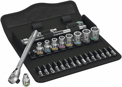 WERA Sada gola 1/4" 28 diel Zyklop Metal Switch 8100 SA 8 Wera