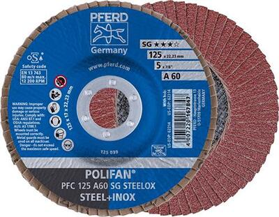 PFERD Kotúč lamelový 125 Z80 A oceľ inox plast PFC SG Pferd