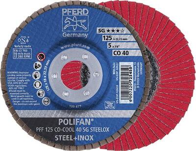 PFERD Kotúč lamelový 125 Z40 CO-COOL oceľ inox PFF SGP Pferd