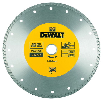 DeWALT DT3732 - OSZTÓLEMEZ ÁTM. 230x22,2mm TURBÓMÁRVÁGÁS