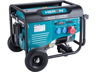 HERON 8896418, 3F, 6,8 kW, 400 V, Keretes benzines erőmű