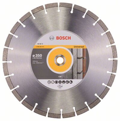 BOSCH Diamantový rezací kotouc Expert for Universal 350 x 20 / 25,40 x 3,2 x 12 mm