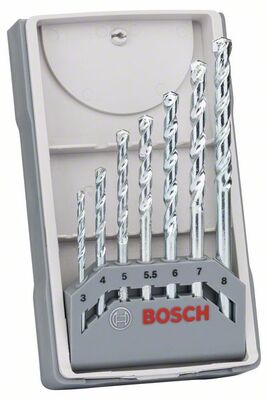BOSCH 2607017035 - 7-dielna súprava vrtákov do kamena CYL-1 3; 4; 5; 5.5; 6; 7; 8 mm