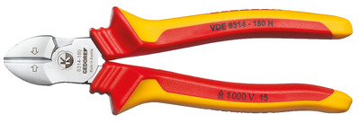 GEDORE VDE 8314-180 H Silné bočné kliešte VDE s izolačným krytom 180 mm
