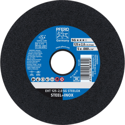PFERD TOOLS Rezné kotúče EHT 125-2,0 SG STEELOX