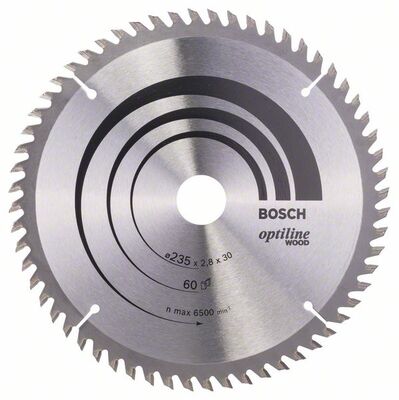 BOSCH 2608641192 - Pílový kotúc Optiline Wood 235 x 30/25 x 2,8 mm, 60