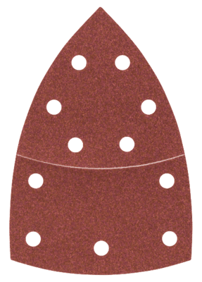 BOSCH 2609256A64 - 10-dielna súprava brúsnych listov pre multibrúsky