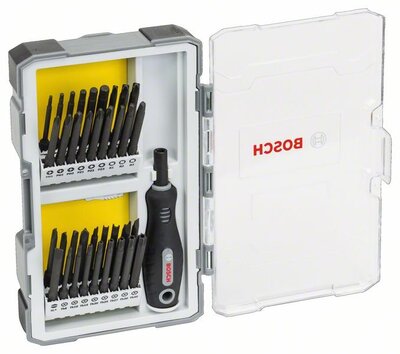 BOSCH 2607017320 - 37 részes csavarhúzó bitkészlet fogantyúval
