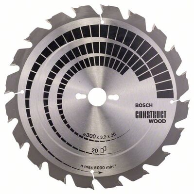 BOSCH 2608640690 - Pílový kotúc Construct Wood 300 x 30 x 3,2 mm, 20